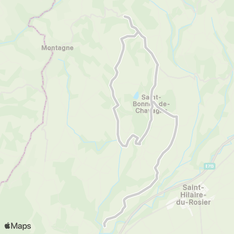 ARA Cars Région Isère - Scolaire St Bonnet de Chavagne-Montagne map