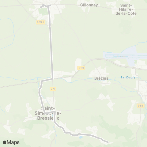 ARA Cars Région Isère - Scolaire Viriville-St Siméon-la Cote St André map