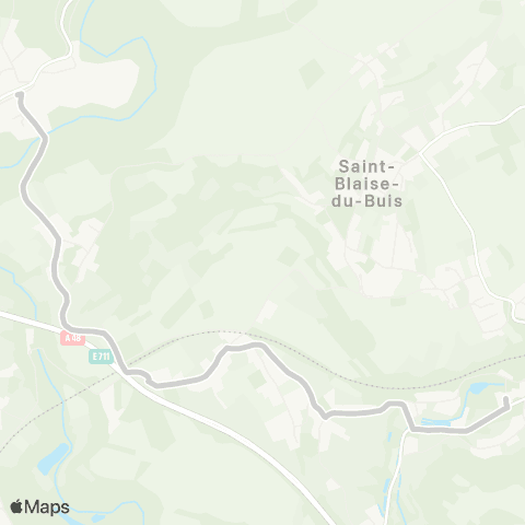 ARA Cars Région Isère - Scolaire Le Rivier d'Apprieu-Reaumont map