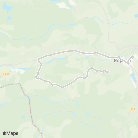 ARA Cars Région Isère - Scolaire Marnans-Roybon map