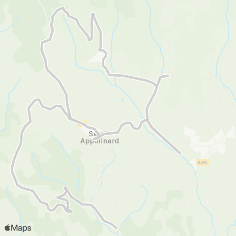 ARA Cars Région Isère - Scolaire Rpi St Appolinard-Chevrieres-Murinais map
