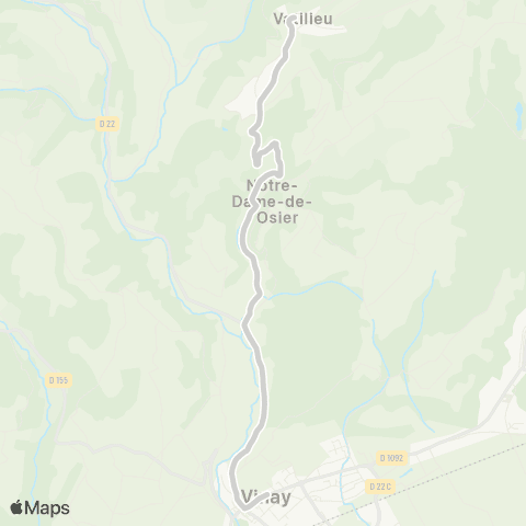 ARA Cars Région Isère - Scolaire Quincieu-Serre Nerpol-Vinay map