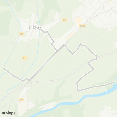 ARA Cars Région Isère - Scolaire Desserte Chatte Plaine map