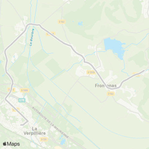 ARA Cars Région Isère - Scolaire Frontonas-la Verpilliere map