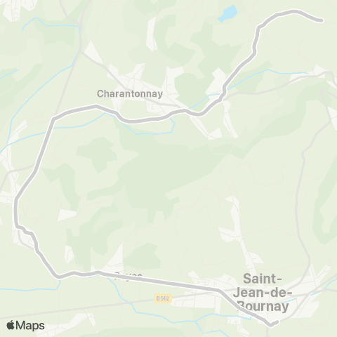 ARA Cars Région Isère - Scolaire Artas-Beauvoir-St J. Bournay map