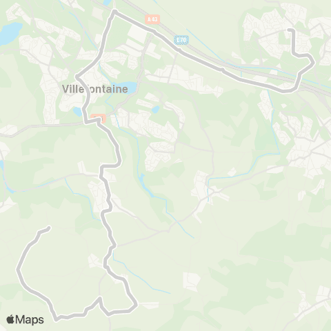 ARA Cars Région Isère - Scolaire St Alban de Roche-Roche-l'Isle d'Abeau map