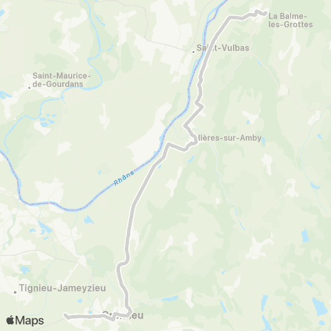 ARA Cars Région Isère - Scolaire Hieres S.Amby-Vernas-Leyrieu-Cremieu map