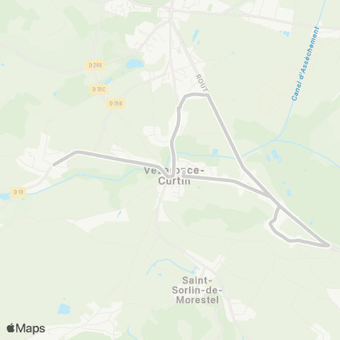 ARA Cars Région Isère - Scolaire Primaire Vezeronce-Curtin map