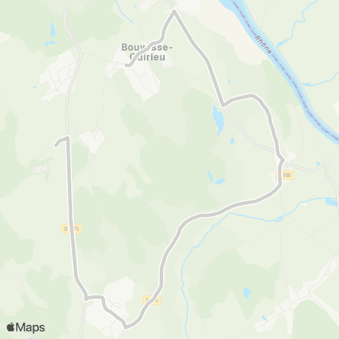 ARA Cars Région Isère - Scolaire Primaire Bouvesse Quirieu map