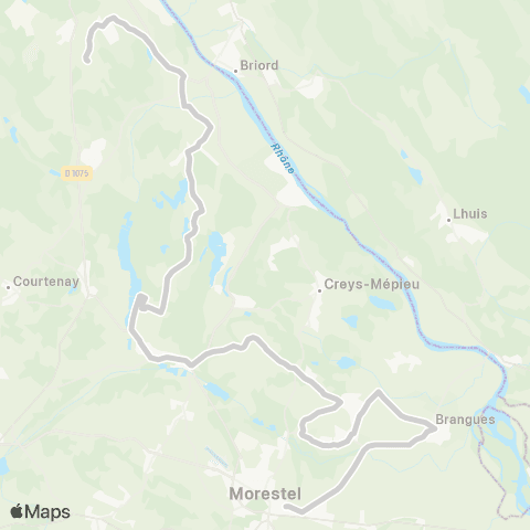 ARA Cars Région Isère - Scolaire Le Bayard-Creys-St Victor-Morestel map