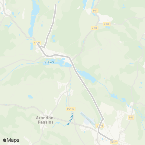 ARA Cars Région Isère - Scolaire Creys-Arandon-Morestel map