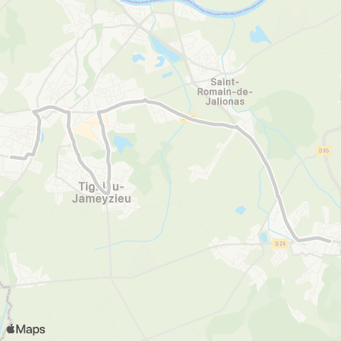 ARA Cars Région Isère - Scolaire Charvieu-Cremieu map