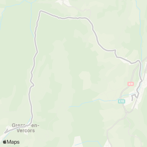 ARA Cars Région Isère - Scolaire Gresse-Monestier de Clermont map