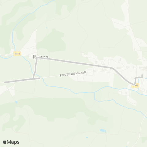 ARA Cars Région Isère - Scolaire Primaire Royas-St Jean de Bournay map