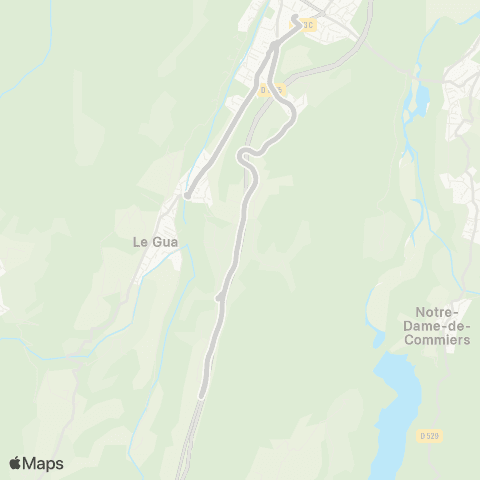 ARA Cars Région Isère - Scolaire St Martin de la Cluze-Vif (primaire-Coll map