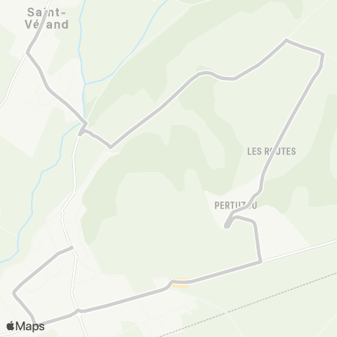 ARA Cars Région Isère - Scolaire Desserte St Verand map