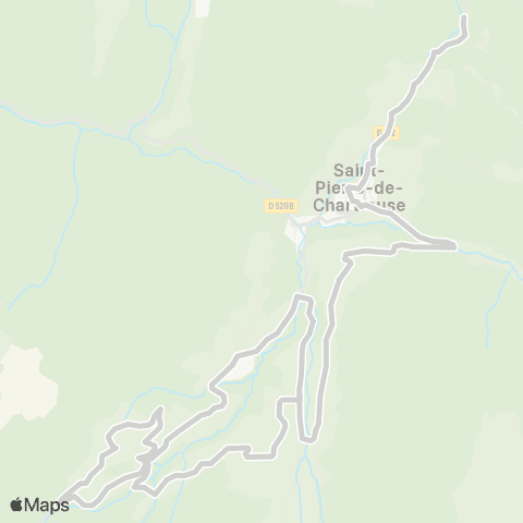 ARA Cars Région Isère - Scolaire Primaire St Pierre de Chartreuse map