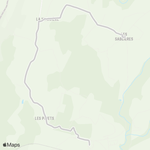 ARA Cars Région Isère - Scolaire Desserte St Lattier Coteaux map
