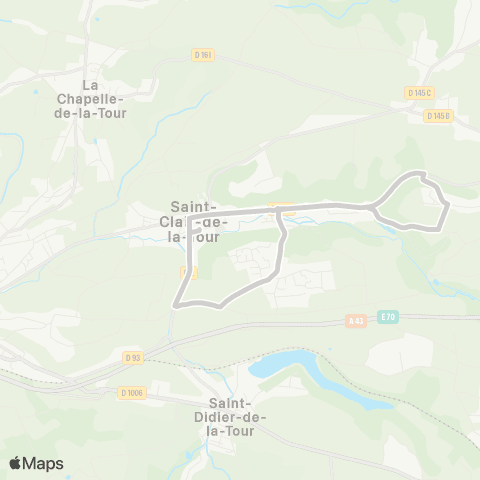 ARA Cars Région Isère - Scolaire Primaire Mauchamp-St Clair map