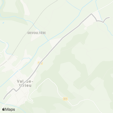 ARA Cars Région Isère - Scolaire Primaire Chassignieu-Val de Virieu map
