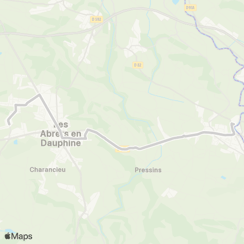 ARA Cars Région Isère - Scolaire Fitilieu-Pt Beauvoisin map