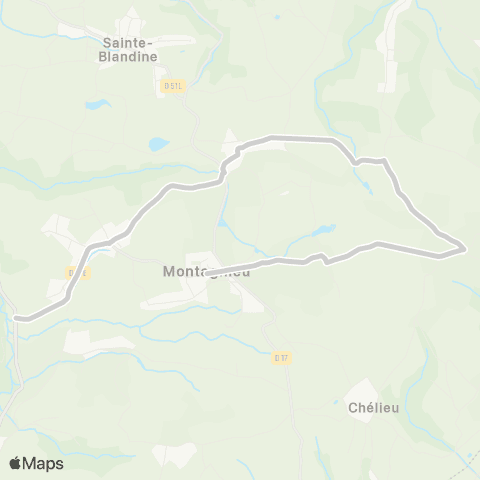 ARA Cars Région Isère - Scolaire Primaire Montagnieu map