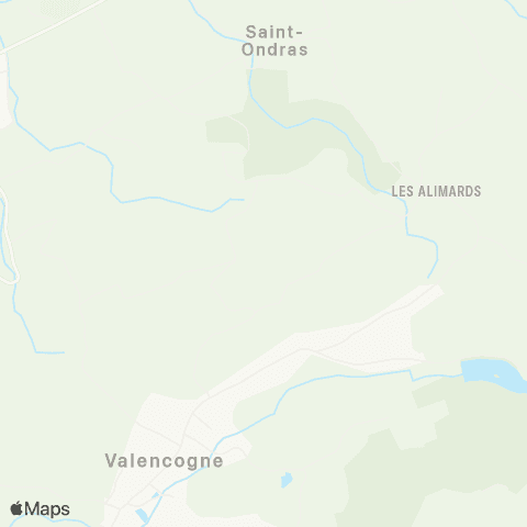 ARA Cars Région Isère - Scolaire Rpi Valencogne-St Ondras map