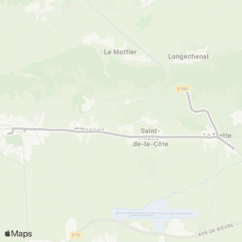 ARA Cars Région Isère - Scolaire La Frette-St Hilaire-la Cote St André map
