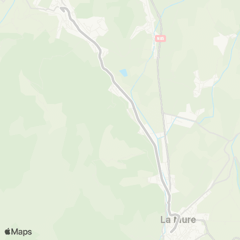 ARA Cars Région Isère - Scolaire La Mure-Susville-la Motte d'Aveillans map