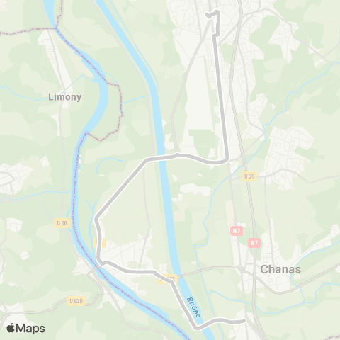 ARA Cars Région Isère - Scolaire Sablons-Salaise-Roussillon map