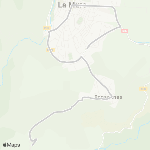ARA Cars Région Isère - Scolaire Cognet-Ponsonnas-la Mure map