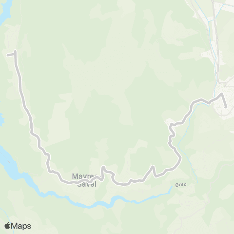 ARA Cars Région Isère - Scolaire Marcieu-Mayres Savel-la Mure Écoles map