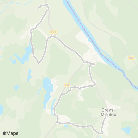 ARA Cars Région Isère - Scolaire Primaire Creys Mepieu map