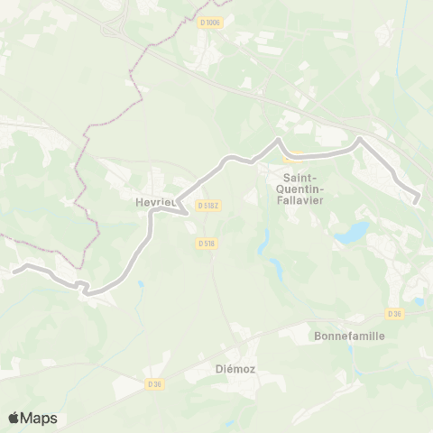 ARA Cars Région Isère - Scolaire Valencin-la Verpilliere map