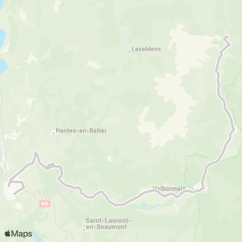 ARA Cars Région Isère - Scolaire Chanteperier-la Mure map