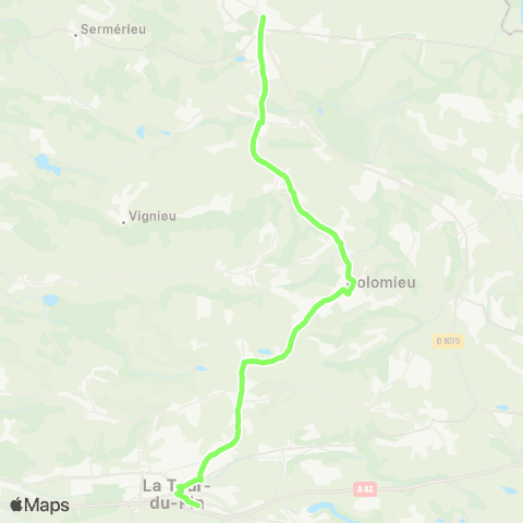 ARA Cars Région Isère Morestel-la Tour du Pin map