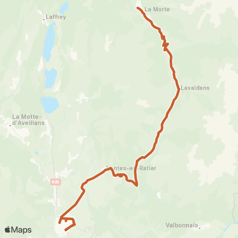 ARA Cars Région Isère L'Alpe du Grand Serre-la Mure map