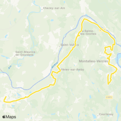 ARA Cars Région Isère Bouvesse-la Balme-Pont de Cheruy map