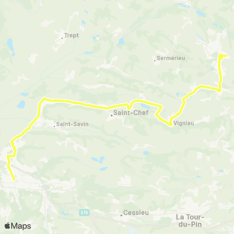 ARA Cars Région Isère Morestel-Vignieu-Bourgoin Jallieu map