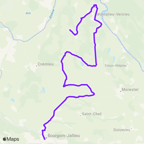 ARA Cars Région Isère Montalieu Vercieu-Bourgoin Jallieu map