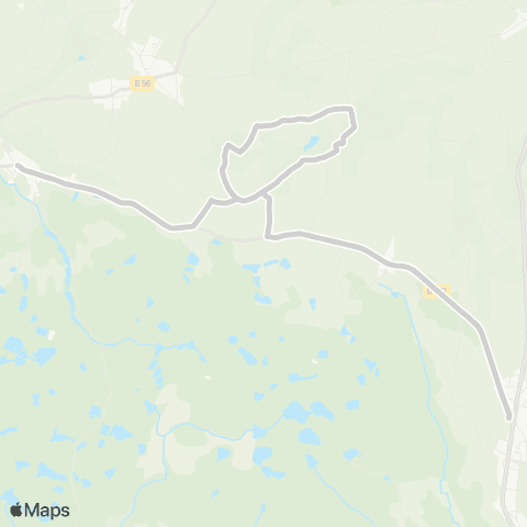 ARA Cars Région Isère - Scolaire Ste Anne sur Gervonde-Chatonnay-Champier map