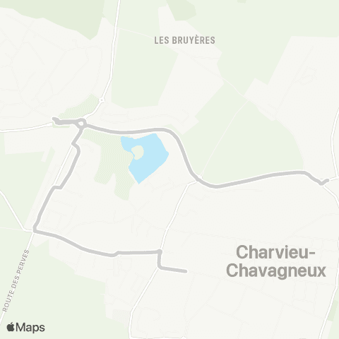 ARA Cars Région Isère - Scolaire Desserte Charvieu Chavagneux map