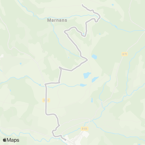 ARA Cars Région Isère - Scolaire Marnans-Roybon map