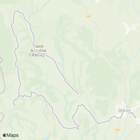 ARA Cars Région Isère - Scolaire St Antoine-Montagne-Chatte-St Marcellin map