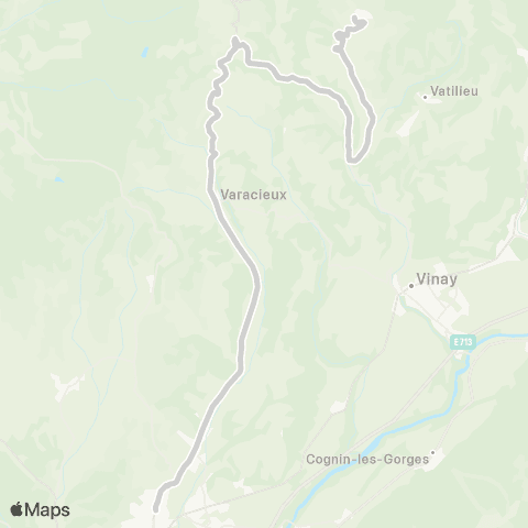 ARA Cars Région Isère - Scolaire Quincieu-St Verand-St Marcellin map