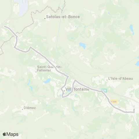 ARA Cars Région Isère - Scolaire St Laurent de Mure-Bourgoin Jallieu map