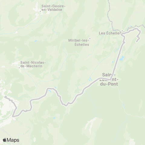 ARA Cars Région Isère - Scolaire St Christophe sur Guiers-Voiron map