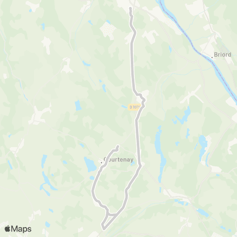 ARA Cars Région Isère - Scolaire Courtenay-Montalieu Vercieu map