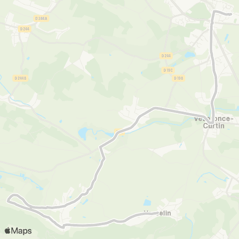 ARA Cars Région Isère - Scolaire Vasselin-Vignieu-Morestel map
