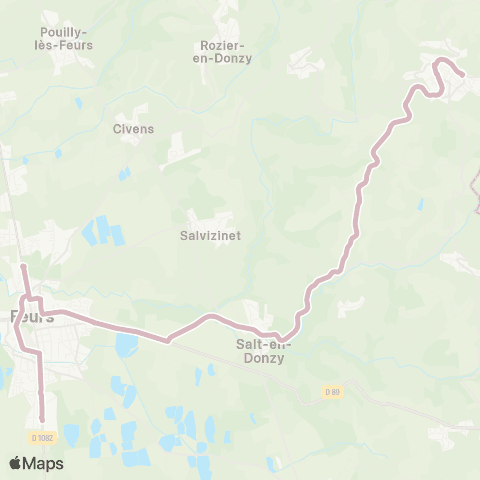 ARA Cars Région Loire Panissières - Feurs map